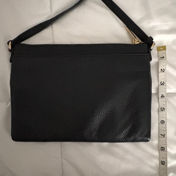 Michael Kors Pebbled Leather Black Crossbody Double Zip Adjustable Strap - Picture 4 of 11